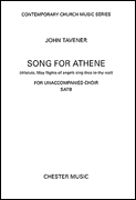 Song for Athene SATB choral sheet music cover Thumbnail
